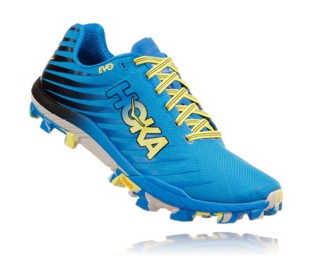 Hoka One One Evo Jawz Moški Trail Tekaški Čevlji Modra / Rumena SI-651243U